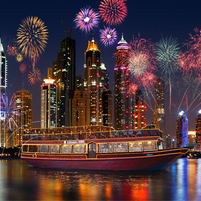 New Year Party in Dhow Cruise Dubai Marina