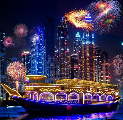 New Year Premium Dinner Cruise Dubai Marina