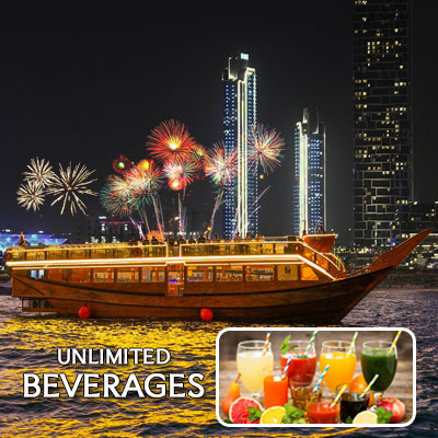 New Year Dinner Cruise Marina with Unlimited Beverages