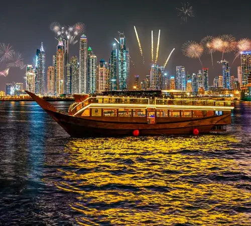 New Year Dinner Cruise Marina with Unlimited Beverages