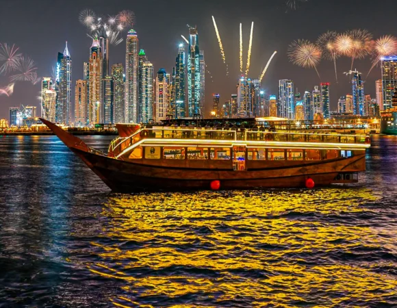 New Year Dinner Cruise Marina with Unlimited Beverages