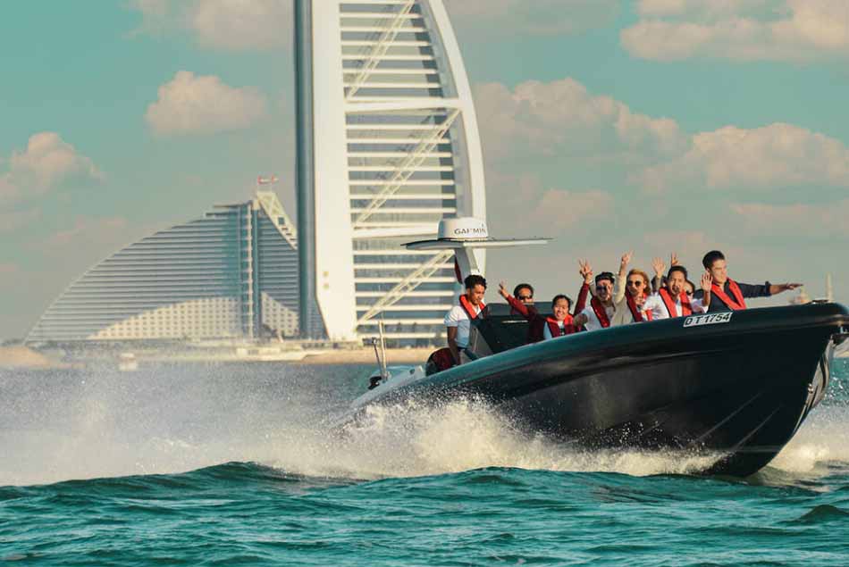 Black Boat Ride Dubai