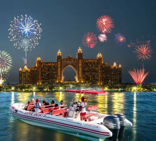 New Year Fireworks at Love Boats
