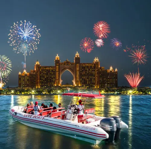 New Year Fireworks at Love Boats
