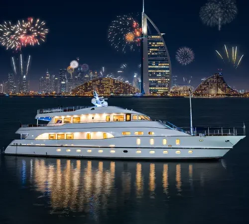 NYE Yacht Party with Burj Al Arab Fireworks