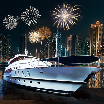 NYE Yacht Party with Burj Khalifa Fireworks