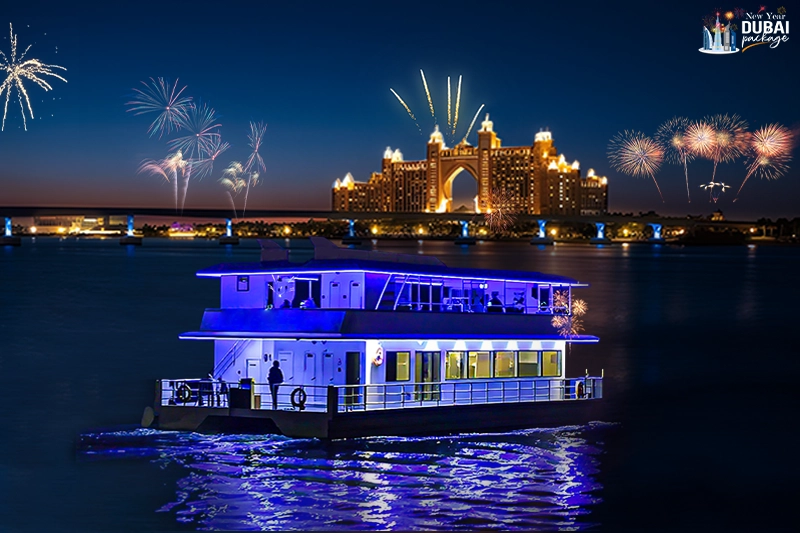 celebrate-new year on modern catamaran