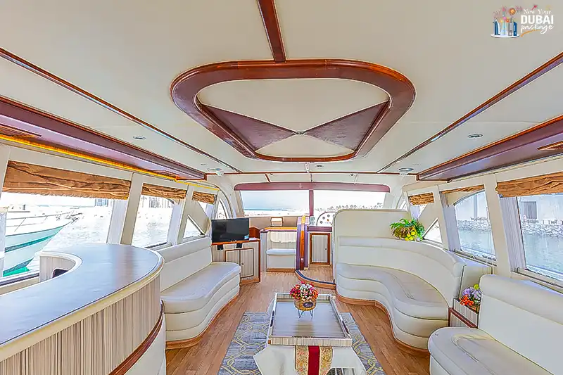 inner deck view of 80 Ft yacht