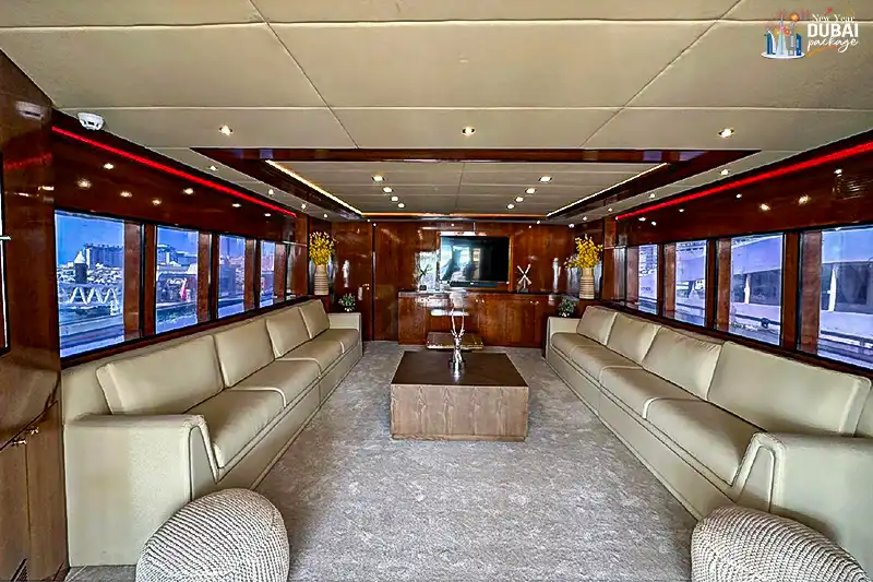 inside luxurious view of share yacht