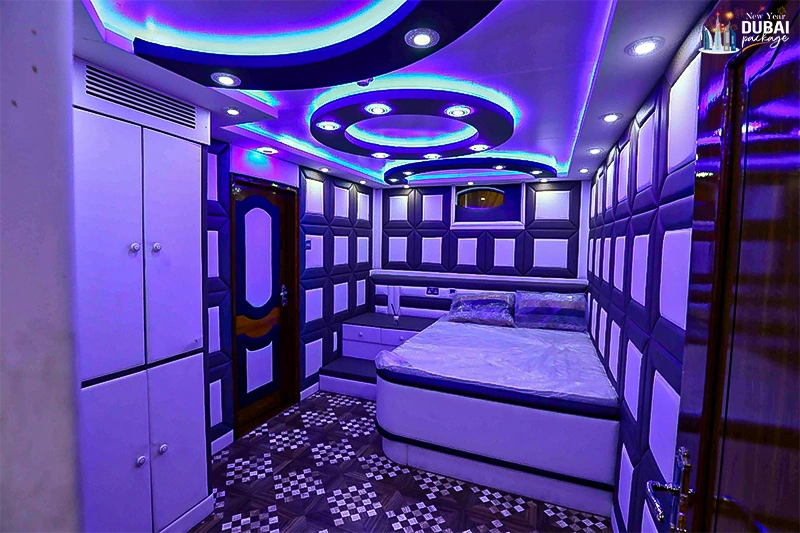 inside luxury yacht view