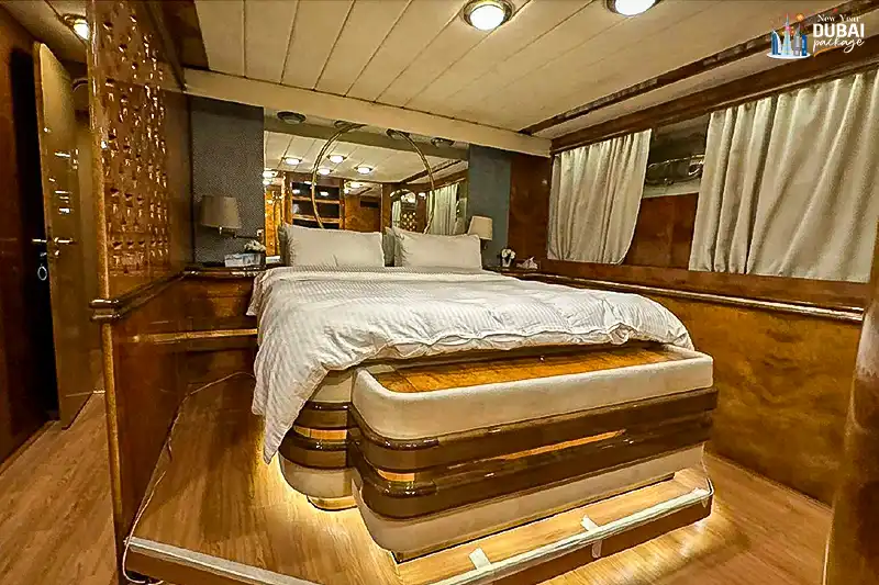 interior view of shared luxurious yacht