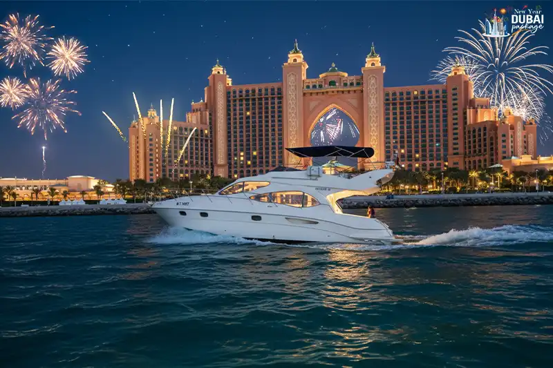 new year 44 ft yacht fireworks view