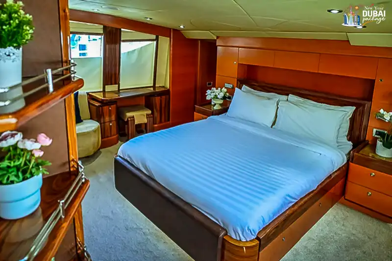 new year shared yacht inside view