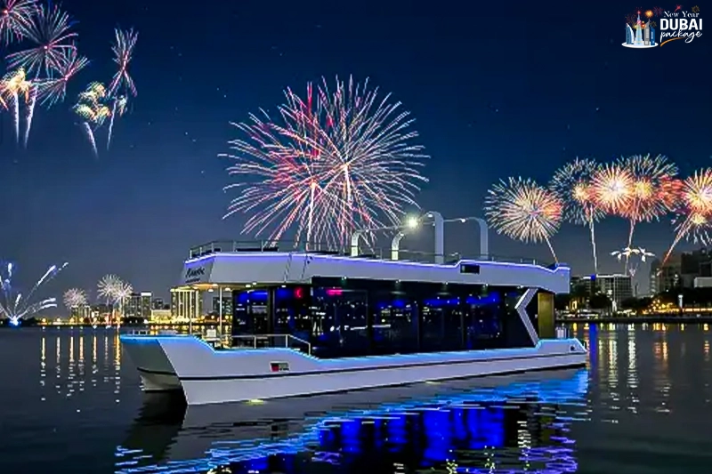 New year's eve canal cruise with fireworks