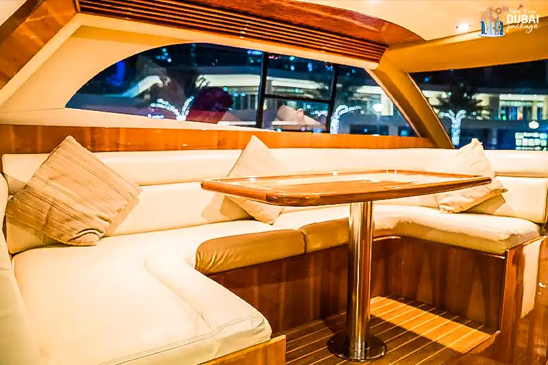 interior view of 55 ft yacht