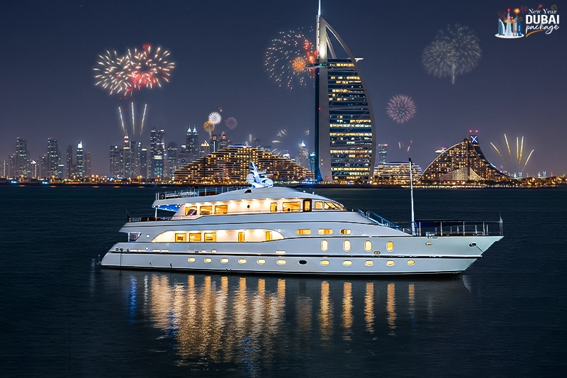 nye yacht party dubai burj al arab fireworks