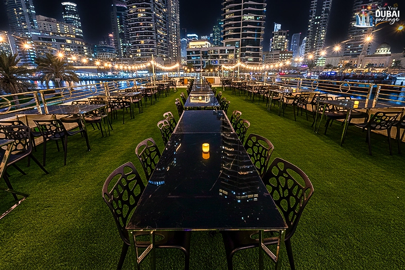 upper deck view of royal rose cruising abu dhabi